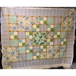 Hydrangeas and Lavender Twin Quilt
